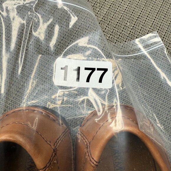 Jarman Mens Size 10 Brown Leather Moc Toe Tasseled Kiltie Loafers - Picture 8 of 8